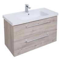 Товар: Тумба GIO, 100 см, подвесная, 2 ящика, дуб кантри арт-77.0106D - фото 4 Тумба GIO, 100 см, подвесная, 2 ящика, дуб кантри арт-77.0106D — фото 4, Тумбы под раковину