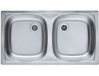 Мойка для кухни BASIC 160 NAT-60 780X435 в комплекте с сифоном 1071240, арт-1039144.0 — фото 1, Кухонные мойки