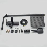 Товар: Душевая система ALMAes Tena Черная матовая арт-TVZ-1825 - фото 2 Душевая система ALMAes Tena Черная матовая арт-TVZ-1825 — фото 2, Душевые стойки