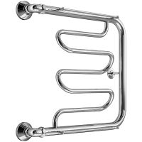 Водяной полотенцесушитель Melodia della vita Foxtrot Plus 50x60х1 с полкой Полированная ст арт-MTRFP5060 — фото 1, Водяные полотенцесушители