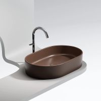 Раковина-чаша Ceramicanova Element 61 Темно-коричневая матовая арт-CN6048MDB — фото 7, Раковины накладные