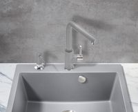 Смеситель для кухни Milacio Ultra Серый металлик арт-MCU.555.GR — фото 3, Смесители для кухни