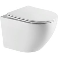 Унитаз Azario Grado подвесной Белый с сиденьем Микролифт арт-AZ-0046-UQ — фото 1, Подвесные унитазы