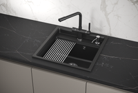 Товар: Granula-KS- (чёрный металлик), кухонная мойка, кварц арт-5002, ШВАРЦ - фото 2 Granula-KS- (чёрный металлик), кухонная мойка, кварц арт-5002, ШВАРЦ — фото 2, Кухонные мойки