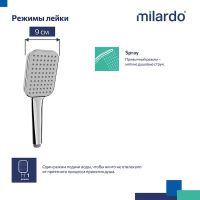 Ручной душ Milardo Ideal Spa 1F Хром арт-ILS1FCSM18 — фото 2, Лейки для душа