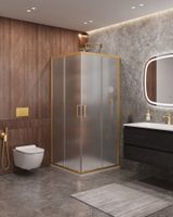 Душевой уголок CEZARES арт-MOLVENO-A-2-90-P-BORO — фото 1, Квадратные душевые уголки