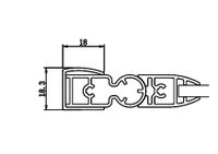 AQ NFB 6222-100 (новый артикул ) Шторка на ванну двухэлементная, поворотная 1000X1 арт-AQ DEL SBA 10015CH — фото 6, Шторки для ванной распашные