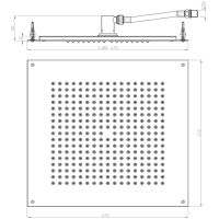 Товар: Верхний душ Bossini Dream Cube Черный матовый арт-H38459.073 - фото 2 Верхний душ Bossini Dream Cube Черный матовый арт-H38459.073 — фото 2, Верхние души