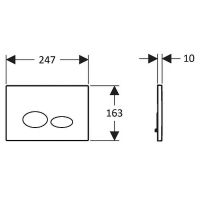 Товар: Клавиша смыва Creavit Terra Черная матовая арт-GP9002.01 - фото 2 Клавиша смыва Creavit Terra Черная матовая арт-GP9002.01 — фото 2, Кнопки смыва