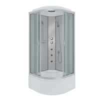 Душевая кабина Niagara Classic NG-2308-14G (90х90х215) высокий поддон(40см),стекло матовое,4 места арт-23081424G — фото 1, Душевые кабины