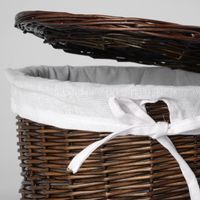 Товар: Donau Плетеная корзина с крышкой арт-WB-530-M - фото 4 Donau Плетеная корзина с крышкой арт-WB-530-M — фото 4, Органайзеры для ванной