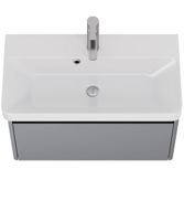 Тумба Luxury, 70 см, подвесная, 1 ящик, серый базальт арт-99.2012 — фото 8, Тумбы под раковину