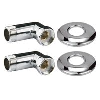 Угловое соединение для полотенцесушителя Point 1"х1" г/ш, хром (пара) арт-PN00004 — фото 1, Комплектующие для полотенцесушителей