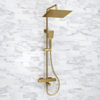 Душевой комплект с термостатическим смесителем арт-A199.260.201.BG Thermo — фото 1, Душевые стойки