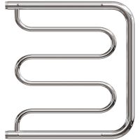 Водяной полотенцесушитель Point Фокстрот 500x500 с полкой Хром арт-PN25555P — фото 1, Водяные полотенцесушители