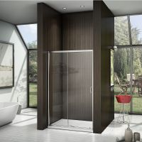 Душевая дверь Good Door Latte WTW-130-C-WE 130 профиль Белый стекло прозрачное арт-ЛА00010 — фото 1, Раздвижные душевые двери