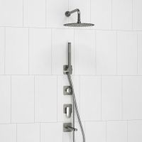 Встраиваемый комплект для ванны с верхней душевой насадкой, лейкой арт-A1451.273.274.097.121.275.100.276 — фото 2, Встраиваемые душевые комплекты