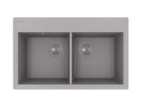 Florentina Мойка "Тоскана" 820, серый шелк арт-17.050.E0820.307 — фото 1, Кухонные мойки