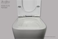 Унитаз Iberica Blanca Toledo Alto подвесной с сиденьем Микролифт арт-IB.TLA.234.1B1 — фото 11, Подвесные унитазы