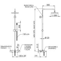 Товар: Душевая система Remer Elegance с термостатом Хром арт-EQ34A7SDSD20 - фото 2 Душевая система Remer Elegance с термостатом Хром арт-EQ34A7SDSD20 — фото 2, Душевые стойки