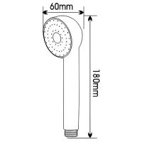 Товар: Ручной душ Melodia della vita Prime Хром арт-MKP20428P - фото 2 Ручной душ Melodia della vita Prime Хром арт-MKP20428P — фото 2, Лейки для душа