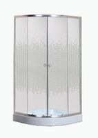 Душевой уголок Niagara Eco NG-001-14 (90х90х195) низкий поддон(13см),стекло мозаика,2 места арт-_0011452 — фото 2, Душевые уголки четверть круга