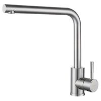 GRANFEST QUARZ Смеситель для кухни Г-обр. D-35мм нержавейка арт. GF- арт-Z-5411 нержавейка — фото 1, Смесители для кухни