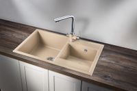 Товар: Granula-, кухонная мойка, кварц арт-8201, ПЕСОК - фото 2 Granula-, кухонная мойка, кварц арт-8201, ПЕСОК — фото 2, Кухонные мойки