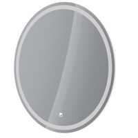 Зеркало LUNO , 60*60см, сенсорный выключатель, LED-подсветка, ф-ция антизапотевания арт-99.2008 — фото 1, Зеркала в ванную комнату