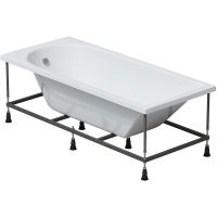 Акриловая ванна Corpa Nera Francesca 170x75 без гидромассажа арт-CN05017WH — фото 7, Акриловые ванны