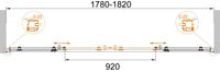Душевая дверь CEZARES арт-ANIMA-W-BF-2-180-C-Cr — фото 2, Раздвижные душевые двери