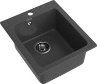 GRANFEST Мойка PRACTIK 505 1-чаша 505*427мм графит арт.GF- арт-P-505 графит — фото 1, Кухонные мойки