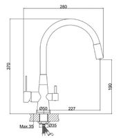 Смеситель для кухни Haiba Хром Белый арт-HB76858-8 — фото 2, Смесители для кухни