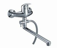 Смеситель Rhein для ванны с длинным поворотным изливом 350 мм, хром, WasserKRAFT арт-1702L — фото 1, Смеситель для ванны