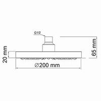 Товар: Верхняя душевая насадка арт-A020 - фото 4 Верхняя душевая насадка арт-A020 — фото 4, Верхние души