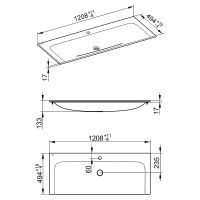 Товар: Раковина Keuco Plan 120 32980 311201 Белая арт-32980311201 - фото 2 Раковина Keuco Plan 120 32980 311201 Белая арт-32980311201 — фото 2, Раковины встраиваемые сверху