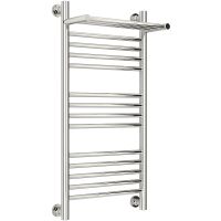 Водяной полотенцесушитель Сунержа Богема+ 800х400 с полкой Хром арт-00-0223-8040 — фото 9, Водяные полотенцесушители