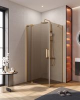 Душевой уголок CEZARES арт-SLIDER-AH-1-100-70/80-BR-BORO — фото 1, Прямоугольные душевые уголки