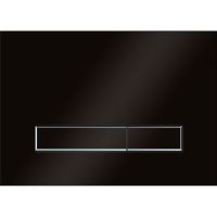 Клавиша смыва KK POL Vitrum Grande V1 Черная глянцевая Хром арт-SPP/107/0/K — фото 1, Кнопки смыва