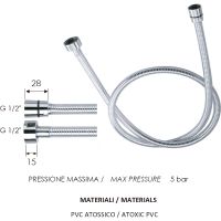 Душевой шланг Remer Хром арт-332CNBC200 — фото 2, Душевые шланги