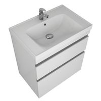 Тумба GRACE PLUS, 60 см, подвесная/напольная, 2 ящика, с опорами, белый глянец арт-99.0904 — фото 4, Тумбы под раковину