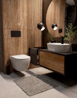 Унитаз AQUAme подвесной Белый глянец с сиденьем Микролифт арт-AQM2011 — фото 9, Подвесные унитазы