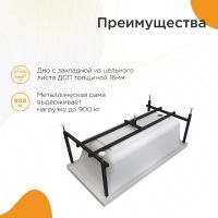 Акриловая ванна Radomir Vannesa Джоанна 140x70 без гидромассажа арт-2-01-0-0-1-252Р — фото 4, Акриловые ванны