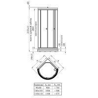 Товар: Душевой уголок Radomir Стронг 90x90 профиль Черный стекло матовое арт-1-03-6-0-0-1801 - фото 2 Душевой уголок Radomir Стронг 90x90 профиль Черный стекло матовое арт-1-03-6-0-0-1801 — фото 2, Полукруглые душевые уголки