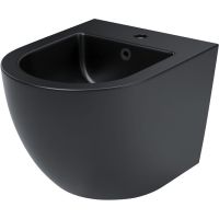 Биде Iddis Blanco подвесное Черное матовое арт-BLARB02i82 — фото 1, Биде подвесные