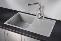 Granula-, кухонная мойка, кварц арт-7804, АЛЮМИНИУМ — фото 2, Кухонные мойки