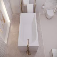 Акриловая ванна Corpa Nera Francesca 170x75 без гидромассажа арт-CN05017WH — фото 5, Акриловые ванны