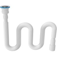 Гофросифон Nova Белый арт-1261 — фото 1, Сифоны для кухонной мойки