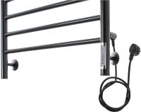 Электрический полотенцесушитель Domoterm Медея DMT Медея П10 500x1000 EK R Черный матовый арт-DMTМедеяП10500x1000ЧРНEKR — фото 3, Электрические полотенцесушители