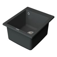 Мойка кухонная Point Динара 42 , графит арт-PN3004GR — фото 3, Кухонные мойки